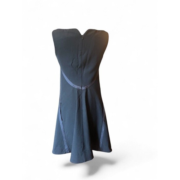 Zac Posen Black Wool & Silk Cocktail Dress Size 6 – Italian Fabric, Silk Lining - Picture 3 of 16